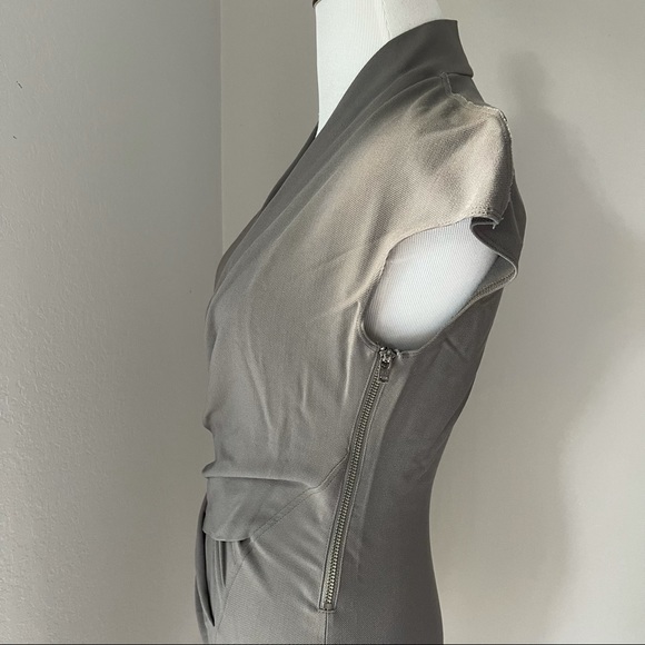 Helmut Lang Drape Front Cap Sleeve Dress - Picture 4 of 4